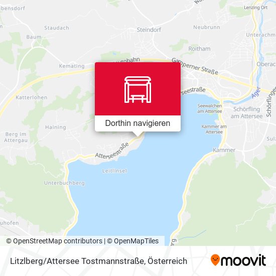 Litzlberg / Attersee Tostmannstraße Karte