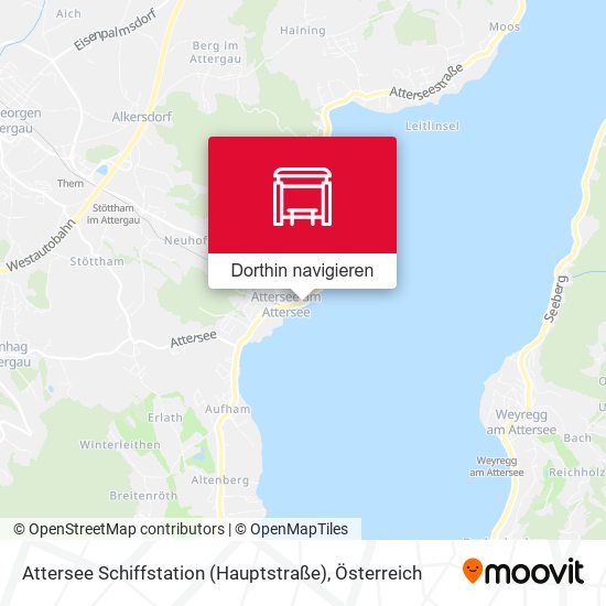 Attersee Schiffstation (Hauptstraße) Karte
