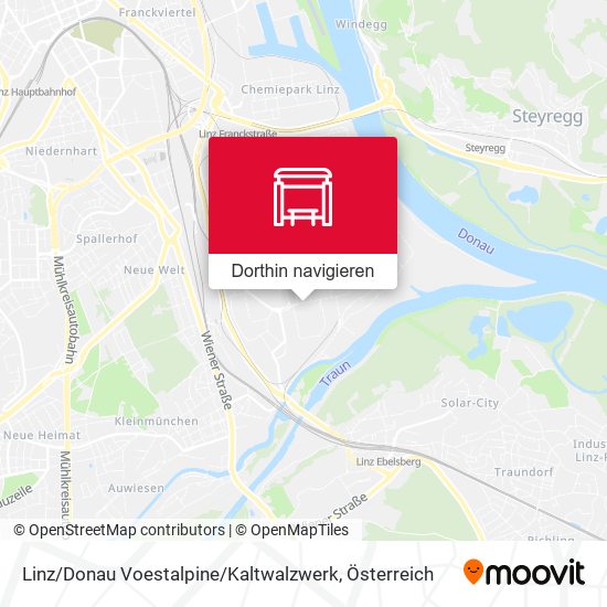 Linz / Donau Voestalpine / Kaltwalzwerk Karte