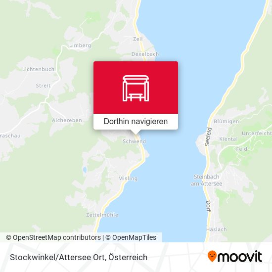 Stockwinkel/Attersee Ort Karte