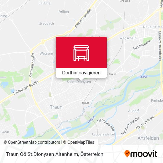 Traun Oö St.Dionysen Altenheim Karte