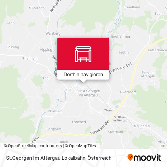 St.Georgen Im Attergau Lokalbahn Karte