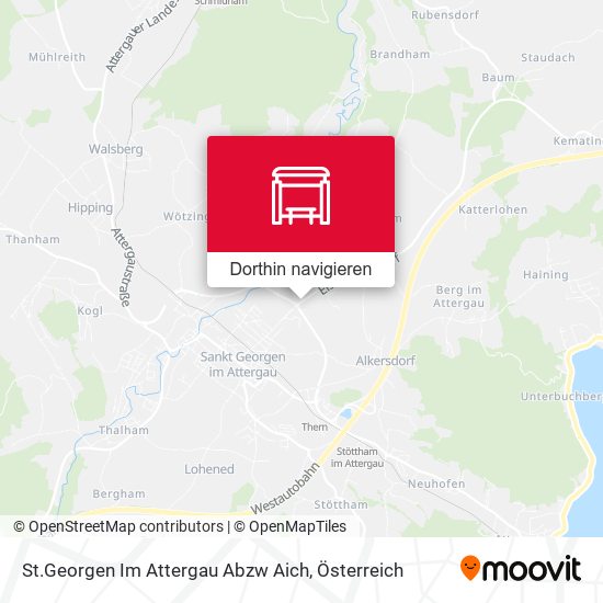St.Georgen Im Attergau Abzw Aich Karte
