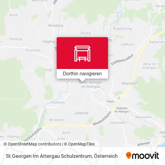 St.Georgen Im Attergau Schulzentrum Karte