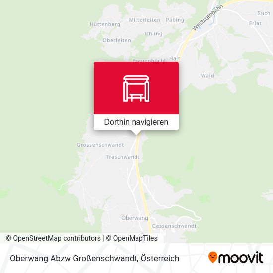 Oberwang Abzw Großenschwandt Karte