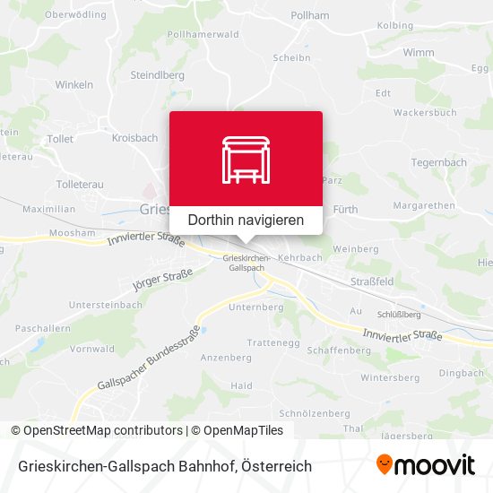 Grieskirchen-Gallspach Bahnhof Karte