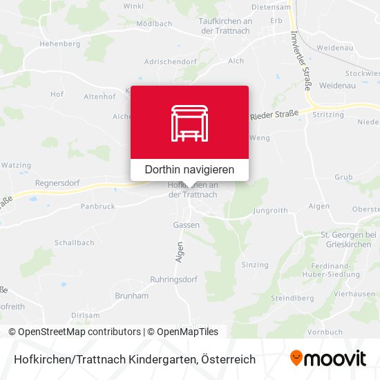 Hofkirchen / Trattnach Kindergarten Karte