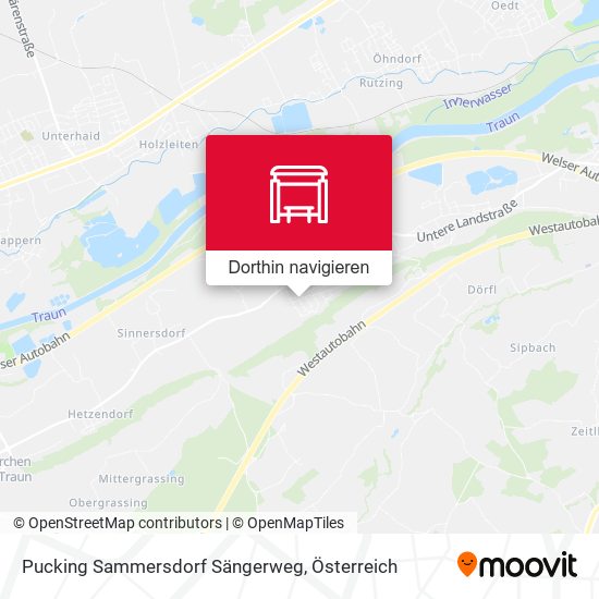 Pucking Sammersdorf Sängerweg Karte