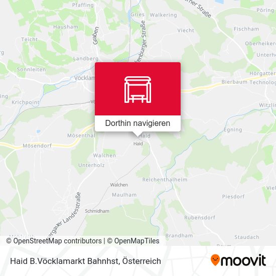 Haid B.Vöcklamarkt Bahnhst Karte