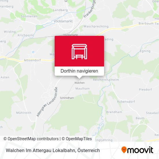 Walchen Im Attergau Lokalbahn Karte