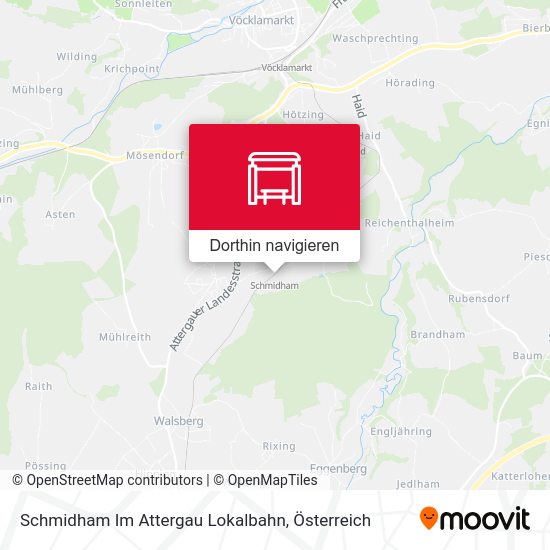 Schmidham Im Attergau Lokalbahn Karte