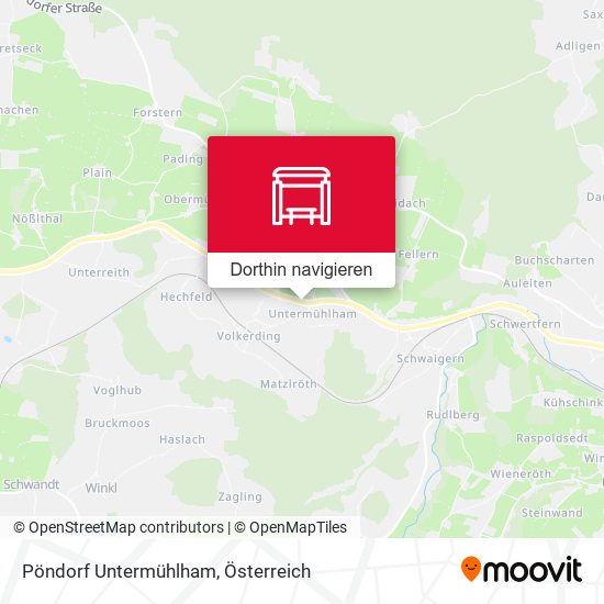 Pöndorf Untermühlham Karte