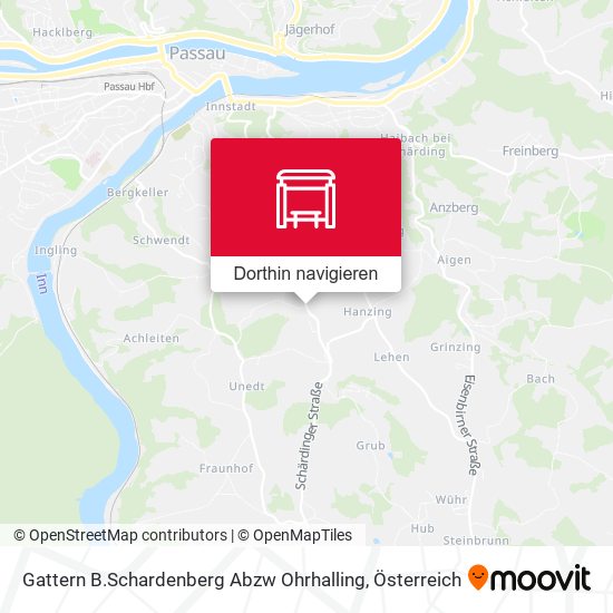 Gattern B.Schardenberg Abzw Ohrhalling Karte