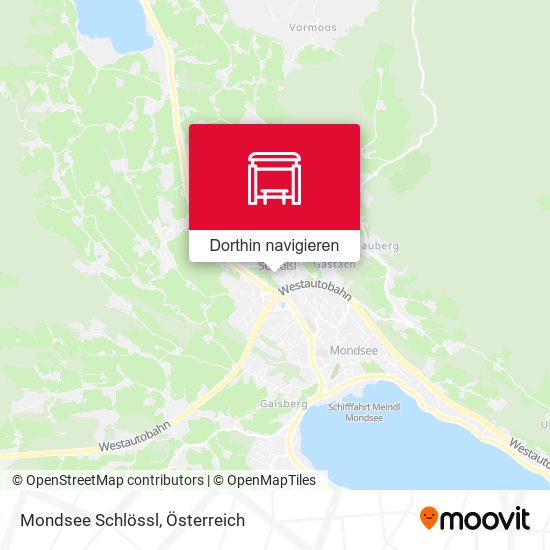 Mondsee Schlössl Karte