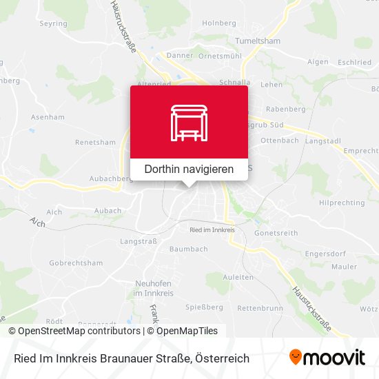 Ried Im Innkreis Braunauer Straße Karte