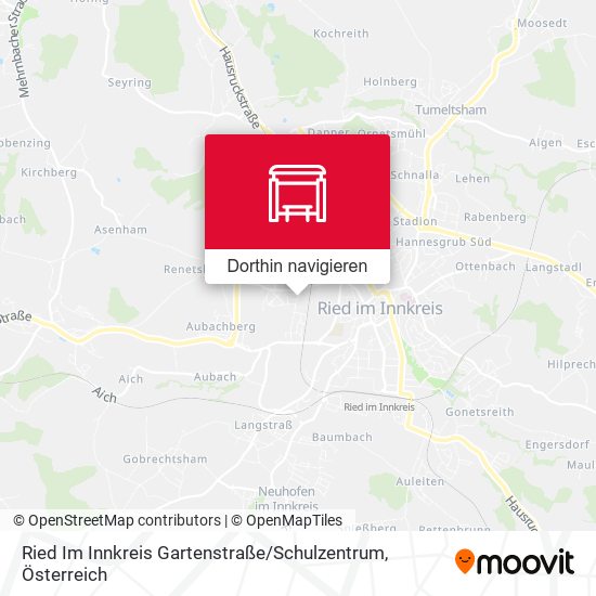 Ried Im Innkreis Gartenstraße / Schulzentrum Karte