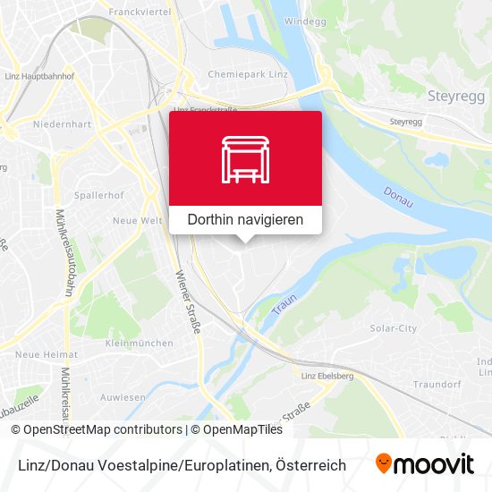 Linz / Donau Voestalpine / Europlatinen Karte