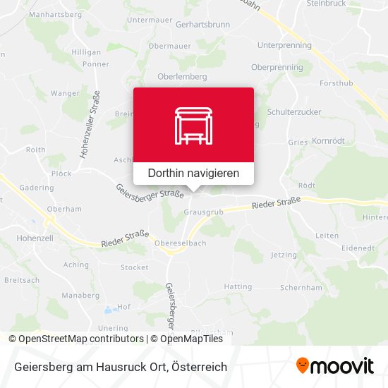 Geiersberg am Hausruck Ort Karte