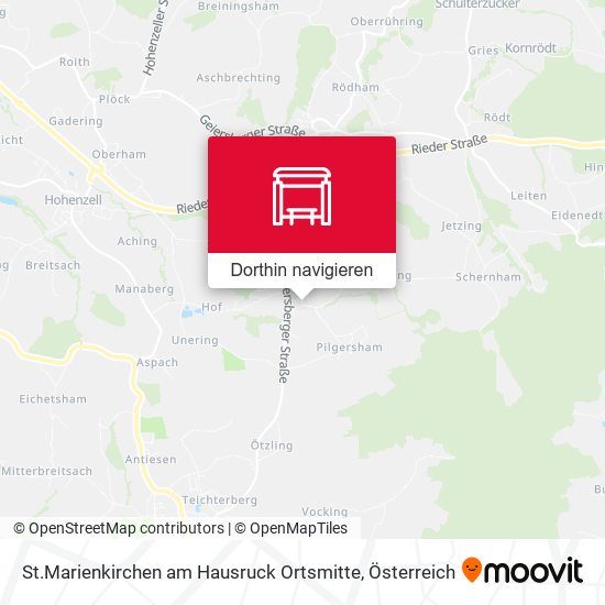 St.Marienkirchen am Hausruck Ortsmitte Karte