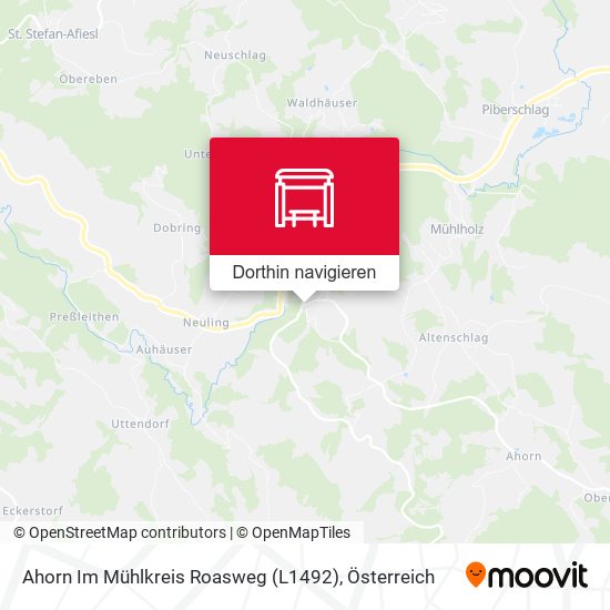 Ahorn Im Mühlkreis Roasweg (L1492) Karte