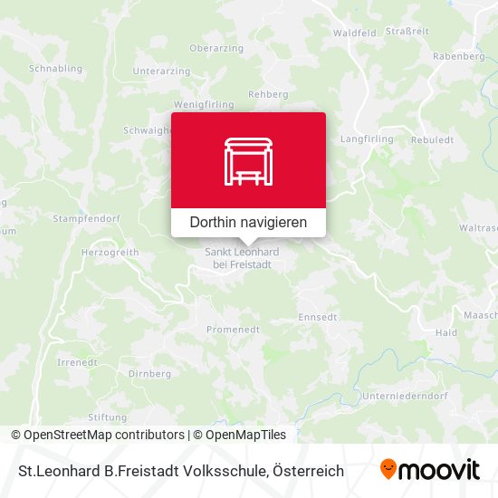 St.Leonhard B.Freistadt Volksschule Karte