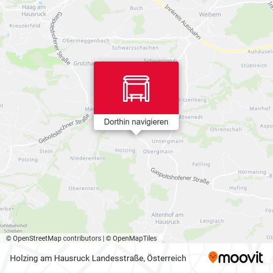 Holzing am Hausruck Landesstraße Karte