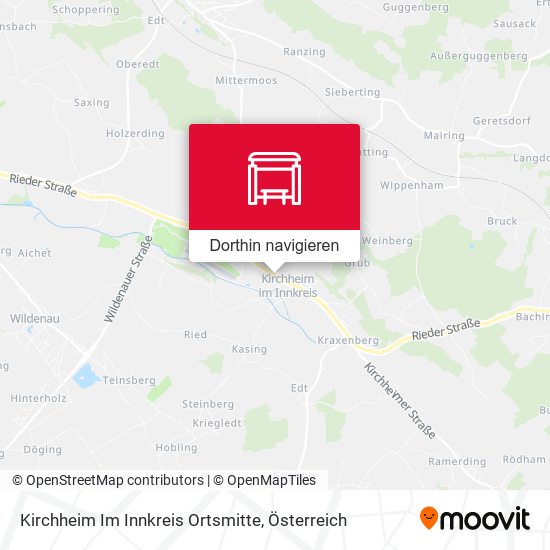 Kirchheim Im Innkreis Ortsmitte Karte