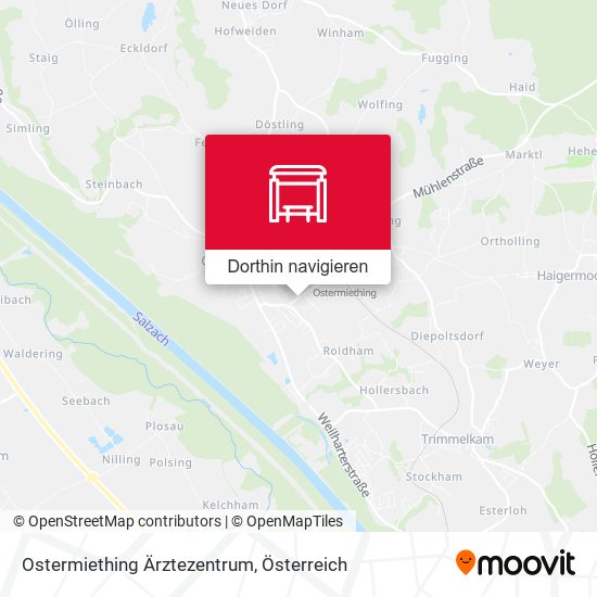 Ostermiething Ärztezentrum Karte