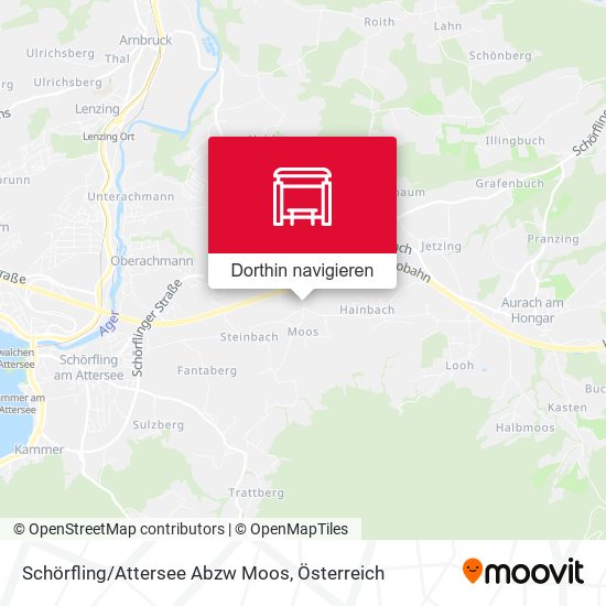 Schörfling/Attersee Abzw Moos Karte