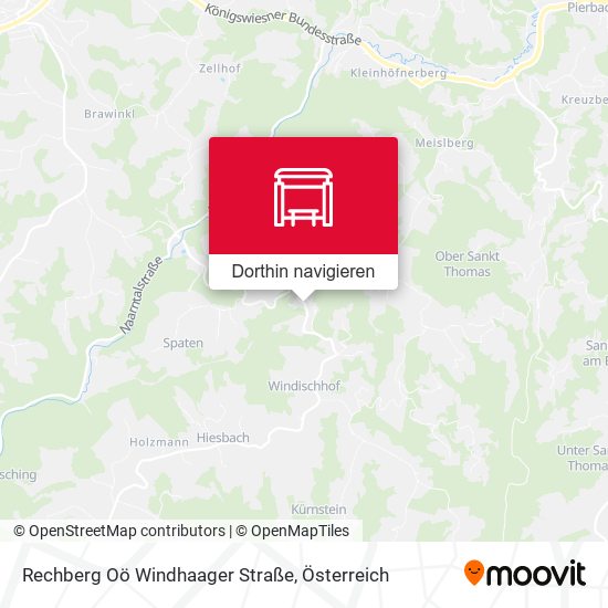 Rechberg Oö Windhaager Straße Karte