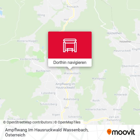 Ampflwang Im Hausruckwald Wassenbach Karte
