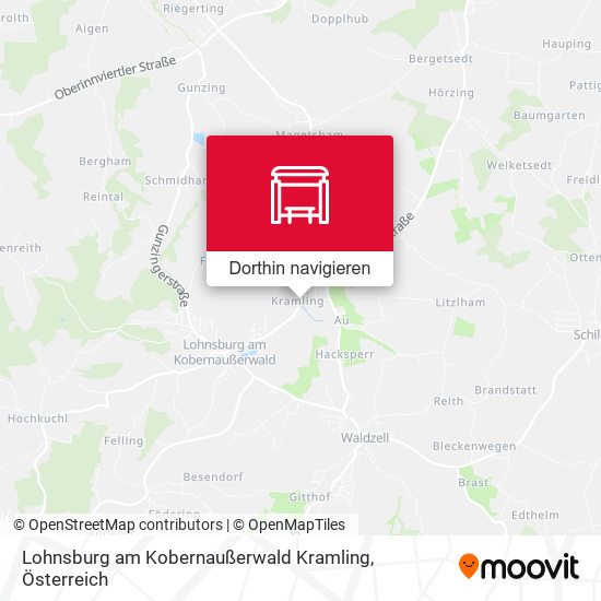 Lohnsburg am Kobernaußerwald Kramling Karte