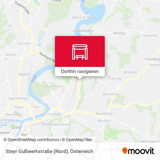 Steyr Gußwerkstraße (Nord) Karte