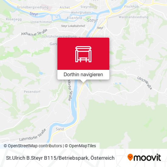 St.Ulrich B.Steyr B115 / Betriebspark Karte