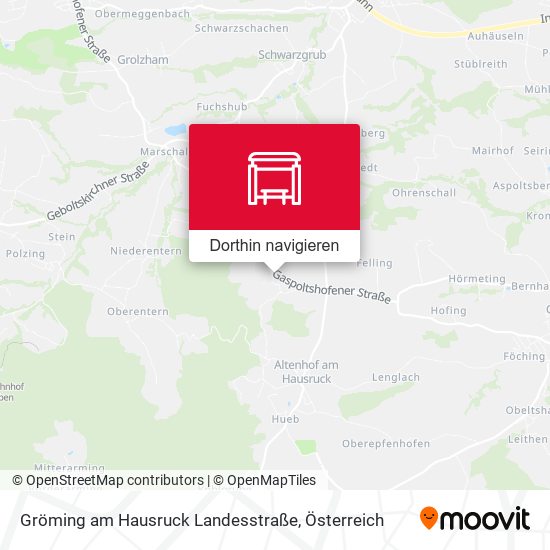 Gröming am Hausruck Landesstraße Karte