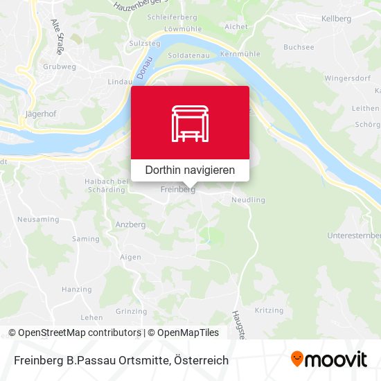 Freinberg B.Passau Ortsmitte Karte