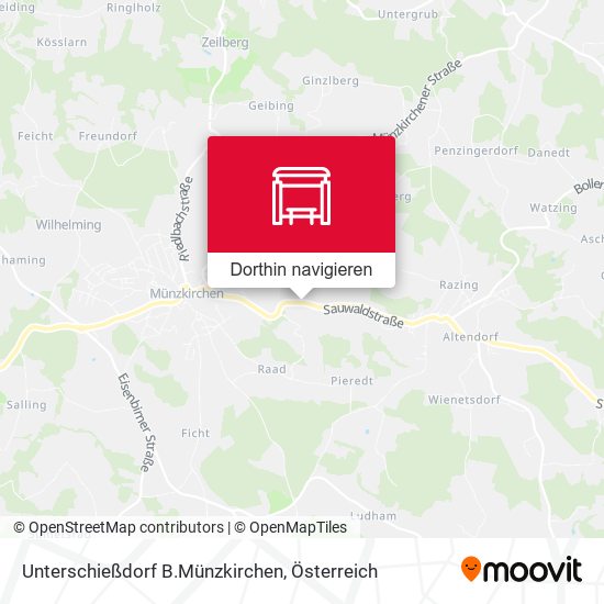 Unterschießdorf B.Münzkirchen Karte