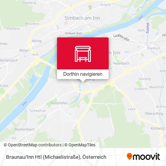 Braunau / Inn Htl (Michaelistraße) Karte