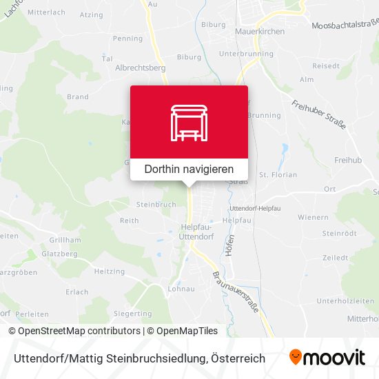 Uttendorf / Mattig Steinbruchsiedlung Karte