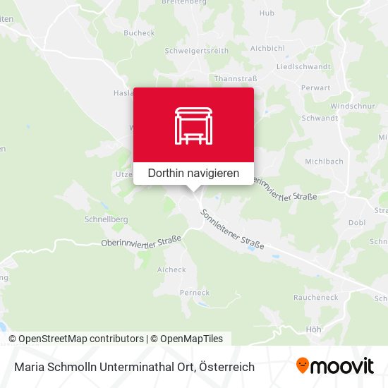 Maria Schmolln Unterminathal Ort Karte