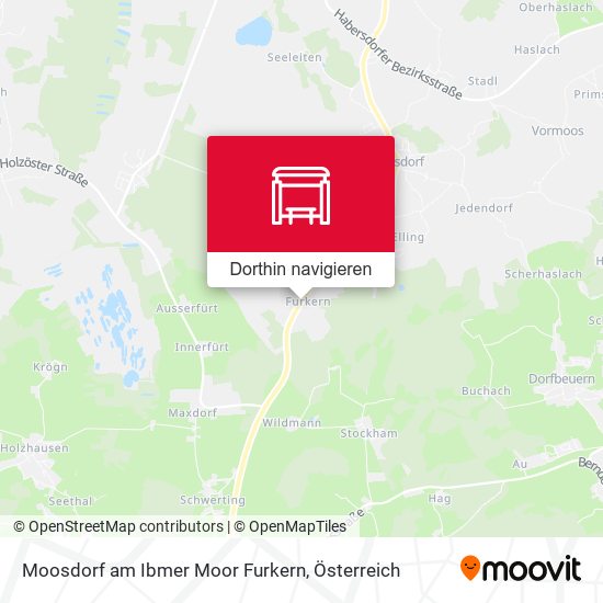 Moosdorf am Ibmer Moor Furkern Karte