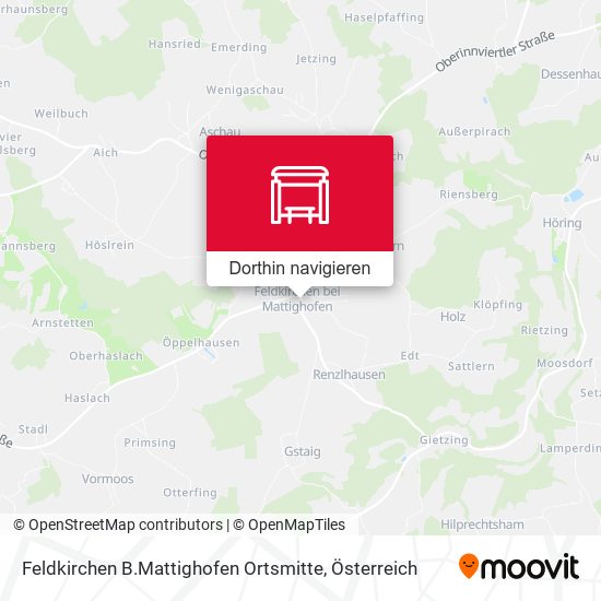Feldkirchen B.Mattighofen Ortsmitte Karte