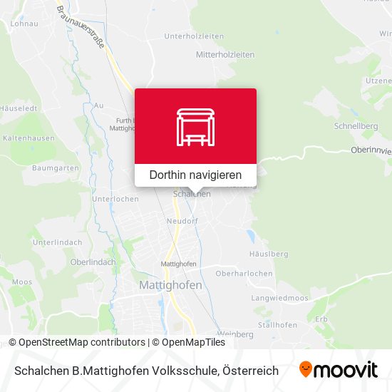 Schalchen B.Mattighofen Volksschule Karte