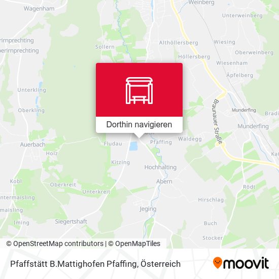 Pfaffstätt B.Mattighofen Pfaffing Karte