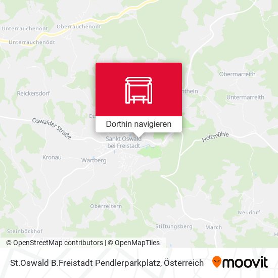 St.Oswald B.Freistadt Pendlerparkplatz Karte