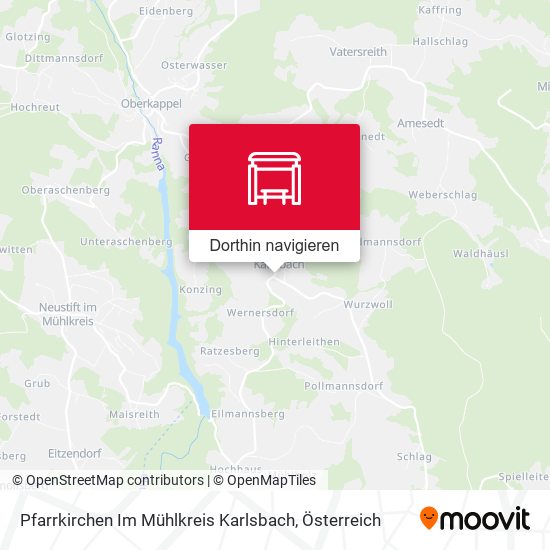 Pfarrkirchen Im Mühlkreis Karlsbach Karte