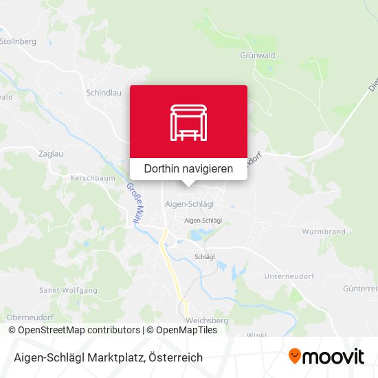 Aigen-Schlägl Marktplatz Karte