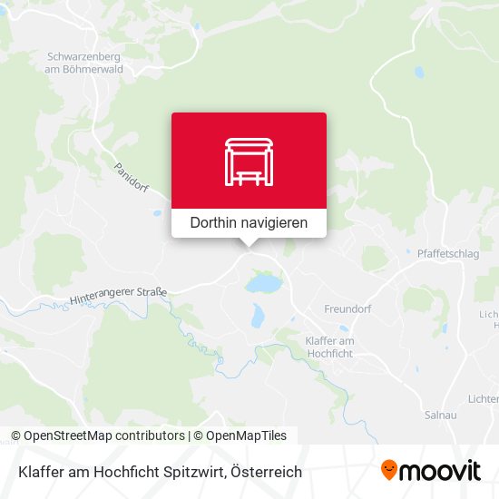 Klaffer am Hochficht Spitzwirt Karte