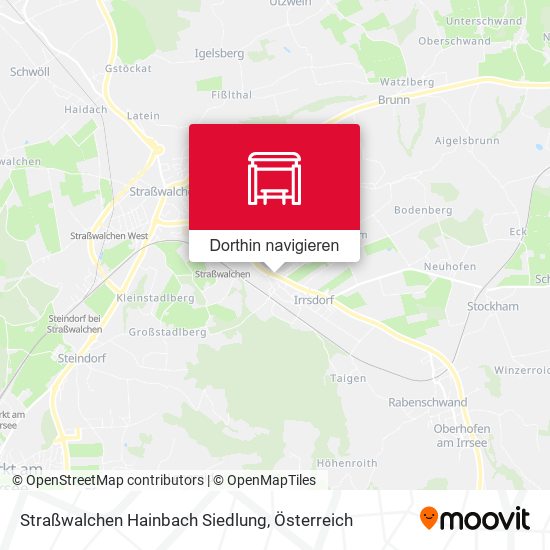 Straßwalchen Hainbach Siedlung Karte