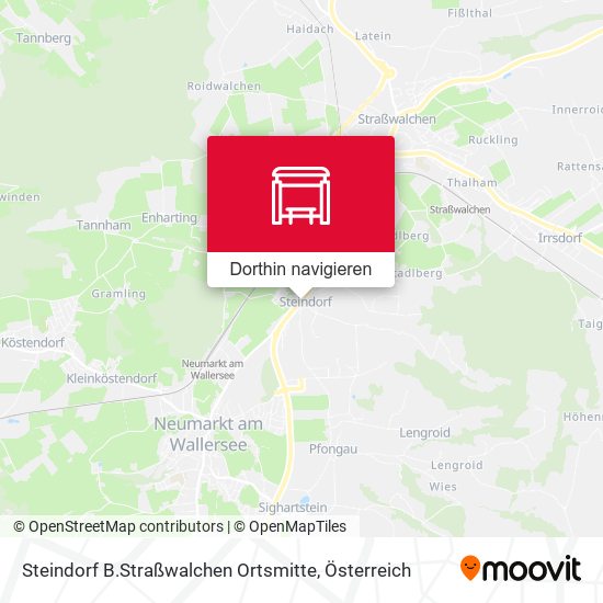 Steindorf B.Straßwalchen Ortsmitte Karte